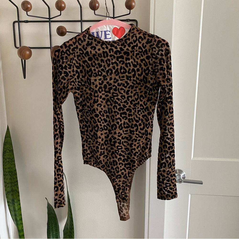 Leopard sheer bodysuit